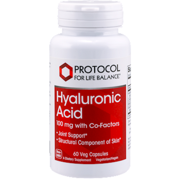 Hyaluronic Acid 100 mg 60 vcaps by Protocol For Life Balance