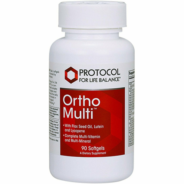 Ortho Multi w/Flax Oil 400 mg 90 gels by Protocol For Life Balance