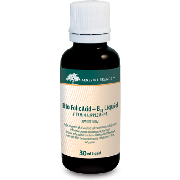 Bio Folic Acid + B12 Liquid 1 oz by Seroyal Genestra