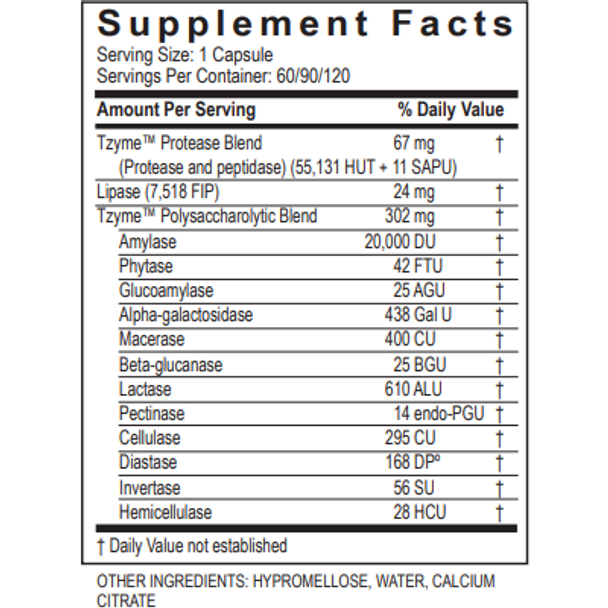 Digest by Transformation Enzyme - 120 Capsules