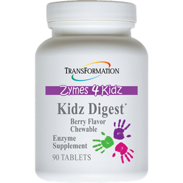 Kidz Digest Chewable by Transformation Enzyme - 180 Chewable Tablets