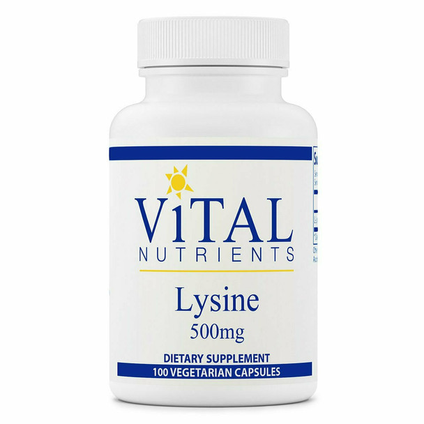 L-Lysine 500 mg 100 caps by Vital Nutrients