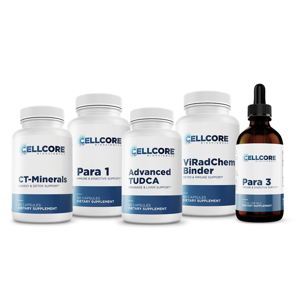 Foundational Protocol Step 3: Whole Body Immune Support by CellCore Biosciences Drainage Support*, Immune Support*, Gut Terrain Support*