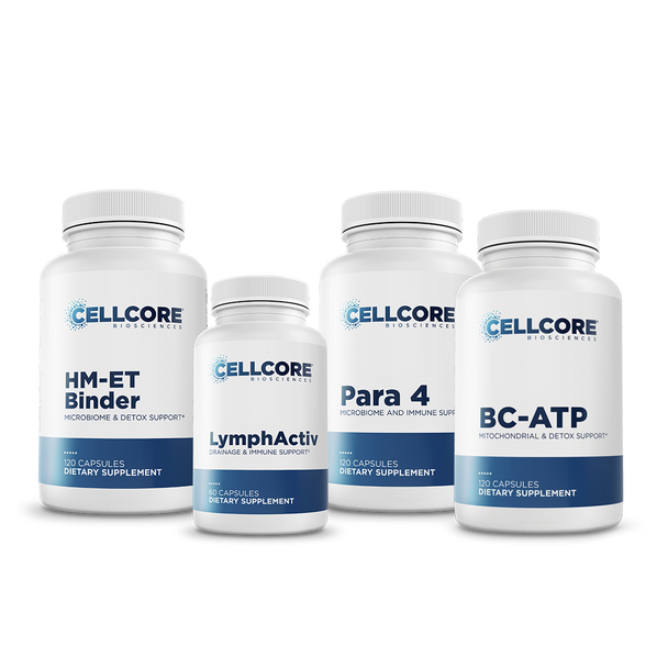 Foundational Protocol Step 4: Systemic Detox by CellCore Biosciences Detoxification Support*, Lymphatic Support*, Immune System Support*