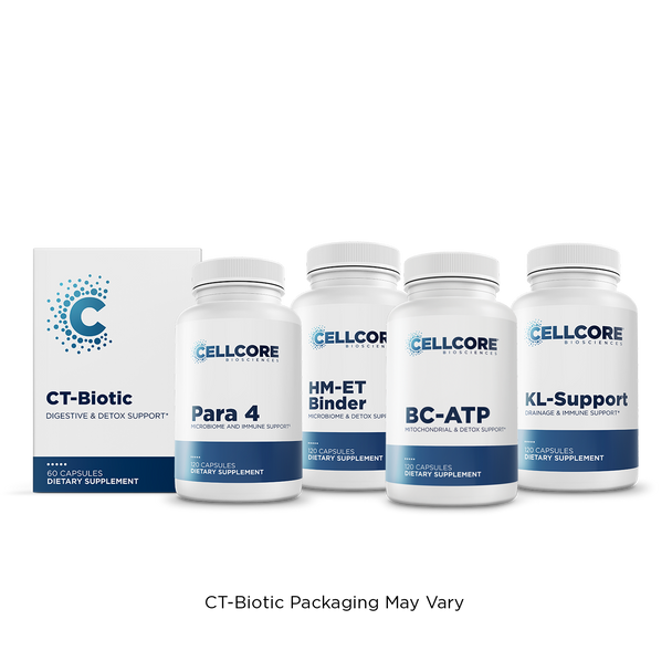 Comprehensive Protocol Phase 4A: Systemic Detox by CellCore Biosciences Detoxification Support*, Drainage Support*, Gut Terrain Support*