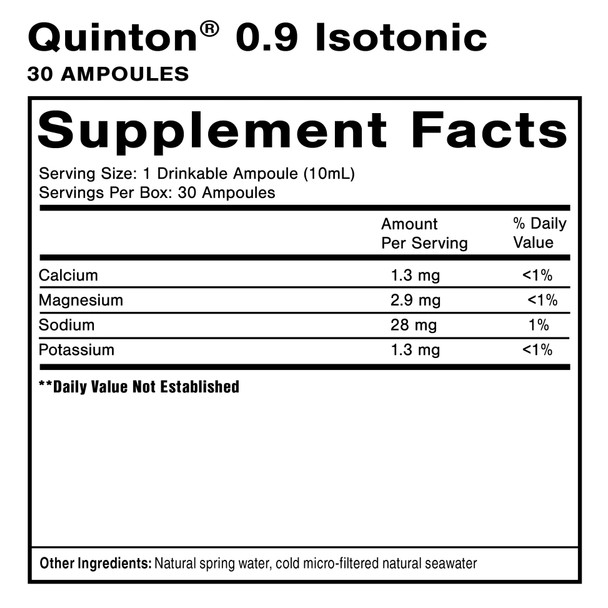 Quinton® Isotonic Ampoules  By Quick Silver From Clinical Nutrition Centers