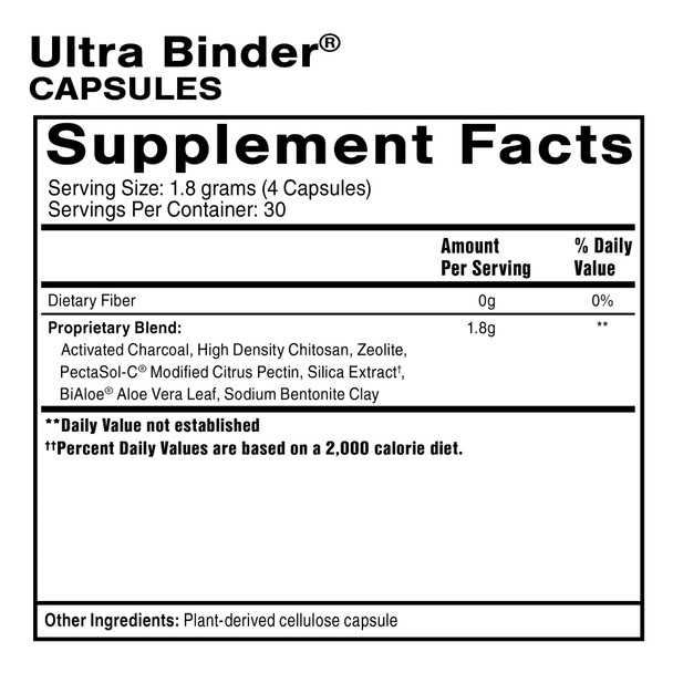 Ultra Binder® Capsules 120 CAPSULES By Quick Silver From Clinical Nutrition Centers