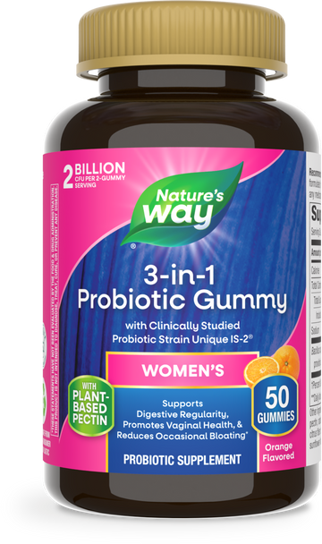 3-in-1 Probiotic Women's Gummy - 50 gummies / Orange By Nature's Way