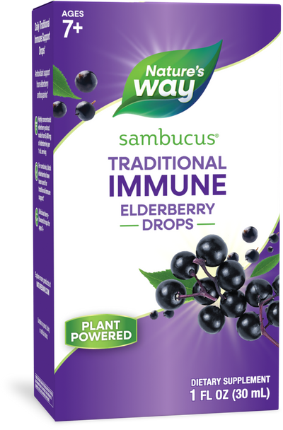 Sambucus Traditional Immune Elderberry Drops - 1 fl oz (30 ml) / Elderberry By Nature's Way