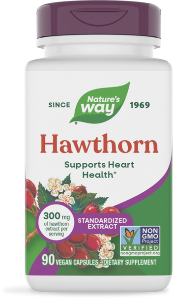 Hawthorn Standardized Extract - 90 capsules By Nature's Way