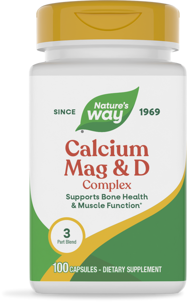 Calcium-Magnesium-Vitamin D - 100 capsules By Nature's Way