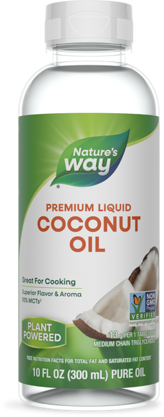 Liquid Coconut Oil - 10 fl oz (300 ml) By Nature's Way
