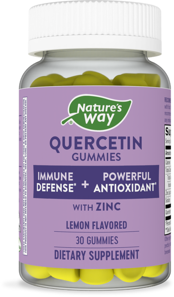 Quercetin Gummies with Zinc-Last Chance¹ - 30 gummies / Lemon By Nature's Way