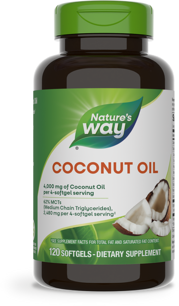 Coconut Oil - 120 softgels By Nature's Way