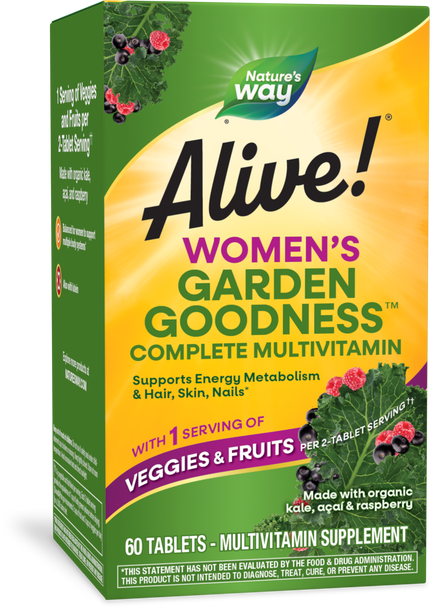 Alive!® Women's Garden Goodness™ Complete Multivitamin - 60 tablets By Nature's Way