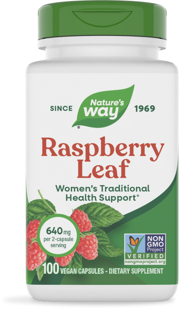 Raspberry Leaf - 100 capsules By Nature's Way