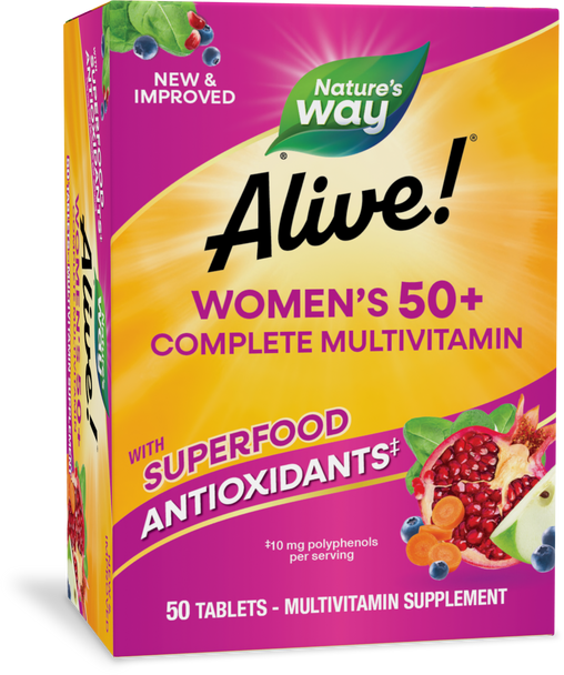 Alive!® Women’s 50+ Complete Multivitamin - 50 tablets By Nature's Way
