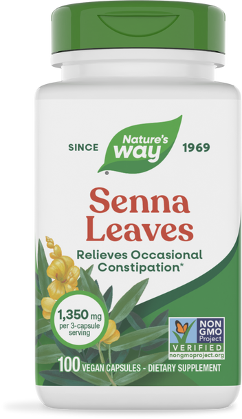 Senna Leaves - 100 capsules By Nature's Way