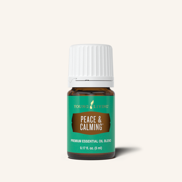 Peace & Calming® essential oil blend is a combination of Blue Tansy, Orange, Tangerine, Patchouli, and Ylang Ylang that creates a moment of tranquility in your everyday life.