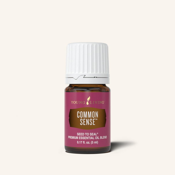Young Living's Common Sense™ essential oil blend is a proprietary blend of Young Living essential oils formulated to be diffused when making decisions to help create a focusing environment.