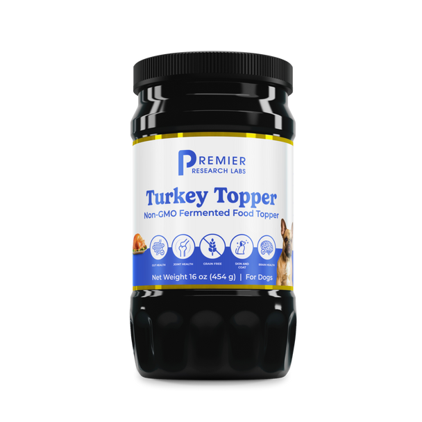 Turkey Topper for Dogs by Premier Research Labs 16 oz (454 g) powder GI health probiotic