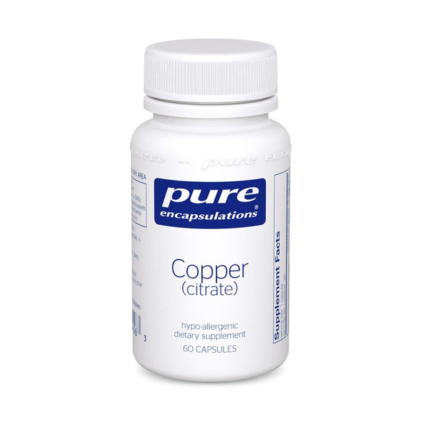 Copper (citrate) 60 capsules by Pure Encapsulations