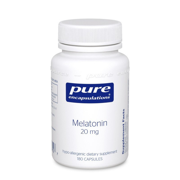 Melatonin 20 mg 60 capsules by Pure Encapsulations