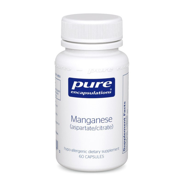 Manganese (aspartate/citrate) 60 capsules by Pure Encapsulations