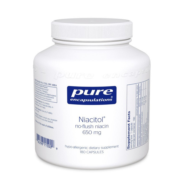 Niacitol 650 mg 180's - 180 capsules by Pure Encapsulations
