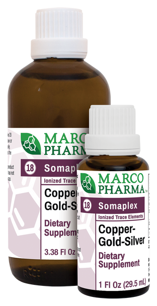Copper Gold Silver Somaplex No. 18 by Marco Pharma 1 fl oz (30 ml)