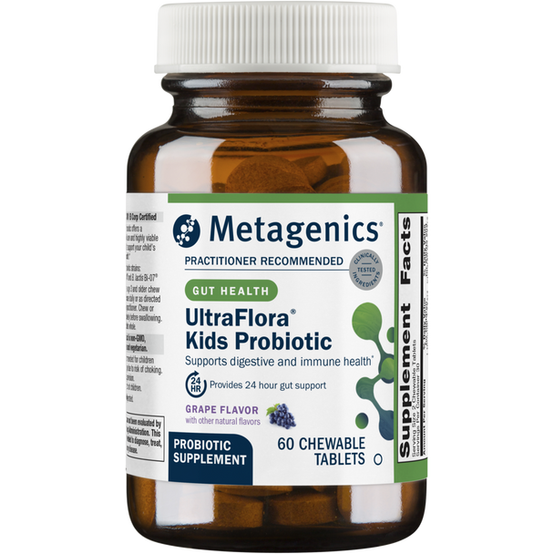 UltraFlora Kids Probiotic (formerly named MetaKids Probiotic) by Metagenics 60 Tablets
