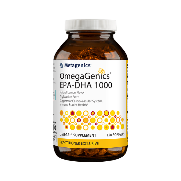 OmegaGenics EPA-DHA 1000 LEMON by Metagenics 120 Softgels