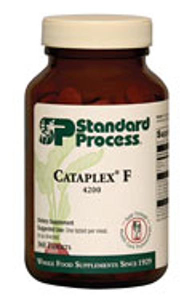 Cataplex F by Standard Process  360 Tablets

Cataplex F supports the body's inflammatory response function as it relates to periodic challenges like consumption of high-fat foods or strenuous activity.
Flaxseed is a natural source of omega-3 fatty acids from plants
Provides lipids for the formation of eicosanoids
Promotes healthy skin and hair
Contains iodine for thyroid support
Supports the metabolism of fats*
Synergistic Product Support

Calcium Lactate: to support optimal tissue calcium levels

Suggested Use: One tablet per meal, or as directed.