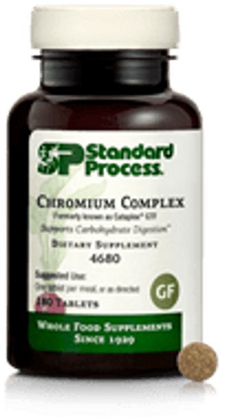 Chromium Complex ( formerly named Cataplex GTF ) Gluten-Free 4680 by Standard Process 180 Tablets