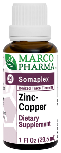 Zinc-Copper Somaplex No. 19 by Marco Pharma 1fl oz (29.5 ml)
