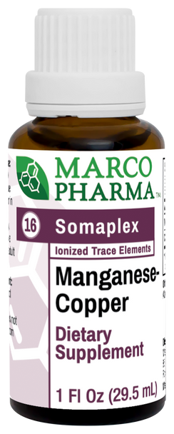 Manganese-Copper Somaplex No. 16 by Marco Pharma 1 oz (29.5 ml)
