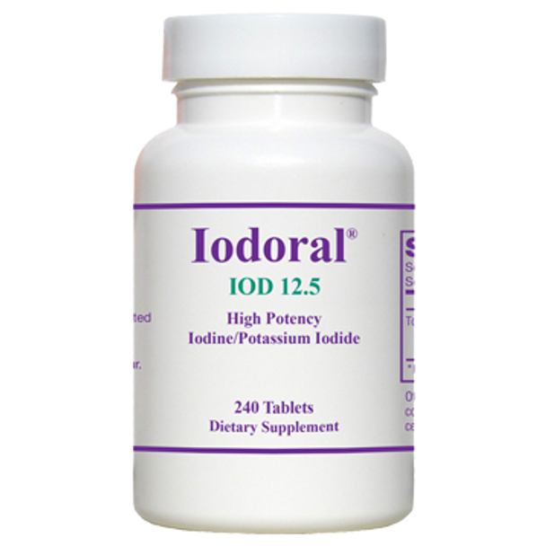 Iodoral IOD-12.5 By Optimox 240 Tablets