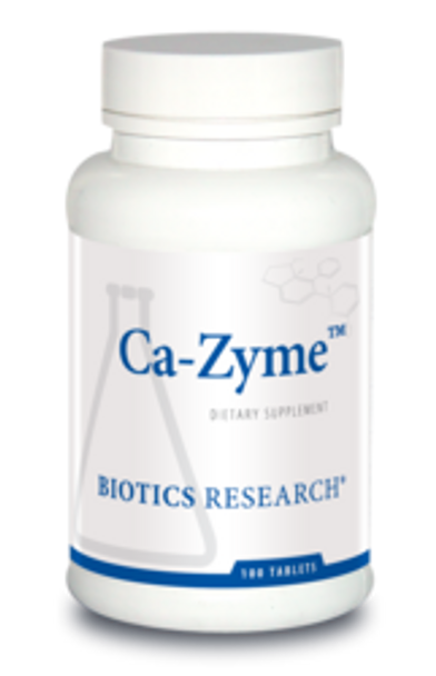 Ca-Zyme (Calcium) by Biotics Research Corporation 100 Tablets