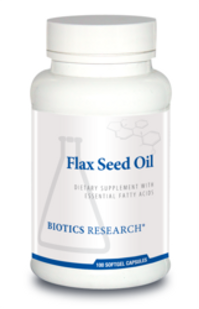 Flax Seed Oil Caps by Biotics Research Corporation 100 Capsules