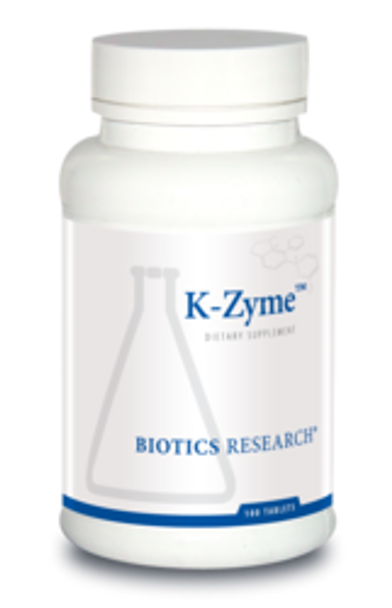 K-Zyme (Potassium) by Biotics Research Corporation 100 Tablets