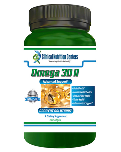Omega 3D II by Clinical Nutrition Centers Lemon Flavored 240 Softgels
