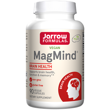 Jarrow Formulas® MagMind®, featuring Magtein®, is a form of magnesium from Magnesium L-Threonate that readily crosses the blood-brain barrier and supports brain health, function, and memory in healthy adults.*