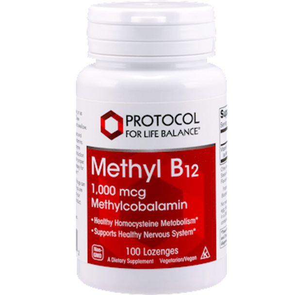 Methyl B12 1000 mcg by Protocol for Life Balance 100 lozenges