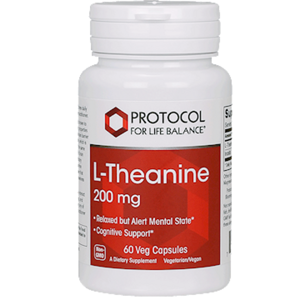 L-Theanine 200 mg by Protocol for Life Balance 60 vcaps