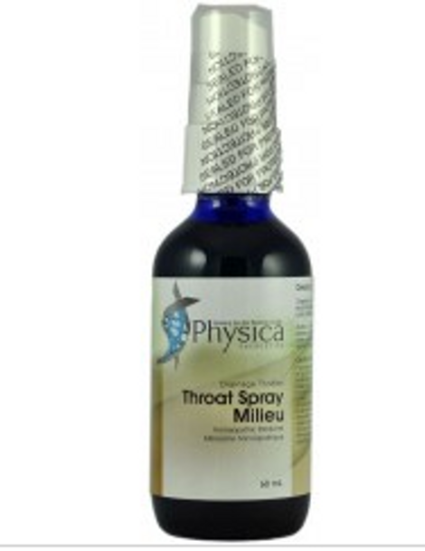 Image of a bottle of Throat Spray by Phisica Energetics