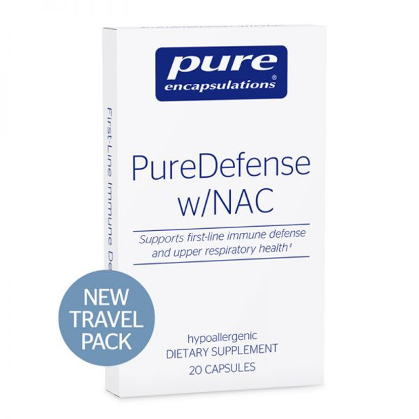 PureDefense w/NAC travel pack 20 capsules by Pure Encapsulations