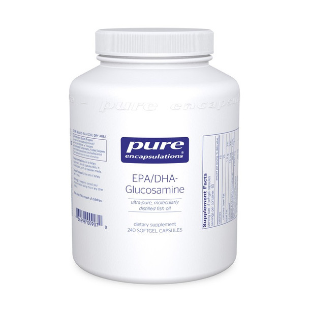 EPA/DHA Glucosamine Fish Oil by Pure Encapsulations 240 capsules (best by date: January 2019)