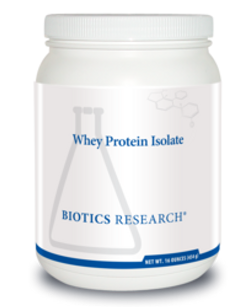 Whey Protein Isolate by Biotics Research 16 oz ( unflavored & unsweetened )