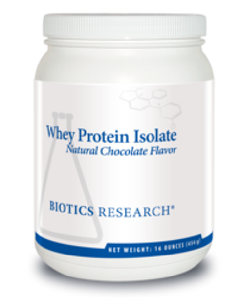 Whey Protein Isolate-Chocolate by Biotics Research 16 oz