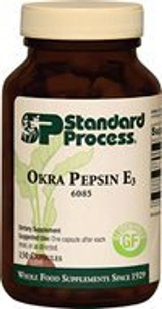 Okra Pepsin E3 by Standard Process 90 tablets (Best By: February 2020)